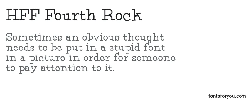 Schriftart HFF Fourth Rock (129558)