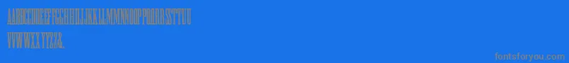 HFF Greek ExCon Font – Gray Fonts on Blue Background