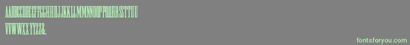 HFF Greek ExCon Font – Green Fonts on Gray Background