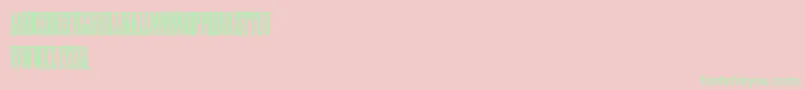 HFF Greek ExCon Font – Green Fonts on Pink Background