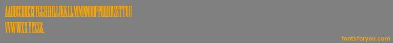 HFF Greek ExCon Font – Orange Fonts on Gray Background