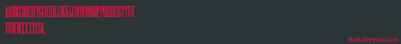 HFF Greek ExCon Font – Red Fonts on Black Background