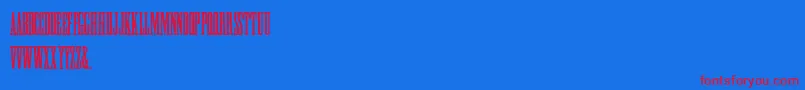 HFF Greek ExCon Font – Red Fonts on Blue Background