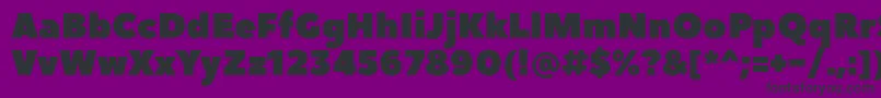 Шрифт PeaceSansWebfont – чёрные шрифты на фиолетовом фоне