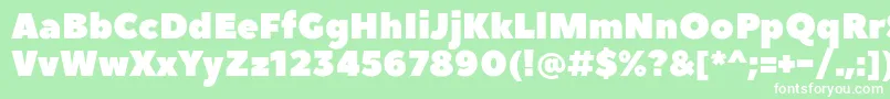 PeaceSansWebfont Font – White Fonts on Green Background