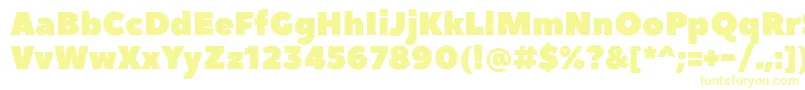 PeaceSansWebfont Font – Yellow Fonts on White Background