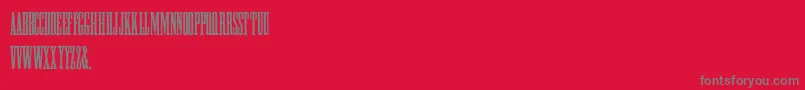 HFF Greek ExCon Font – Gray Fonts on Red Background