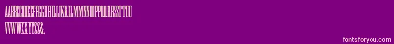 HFF Greek ExCon Font – Pink Fonts on Purple Background