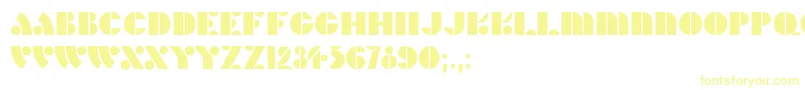 Шрифт HFF Hunts Deco – жёлтые шрифты