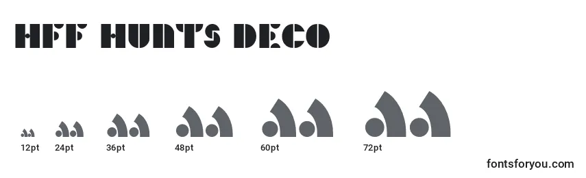 HFF Hunts Deco Font Sizes
