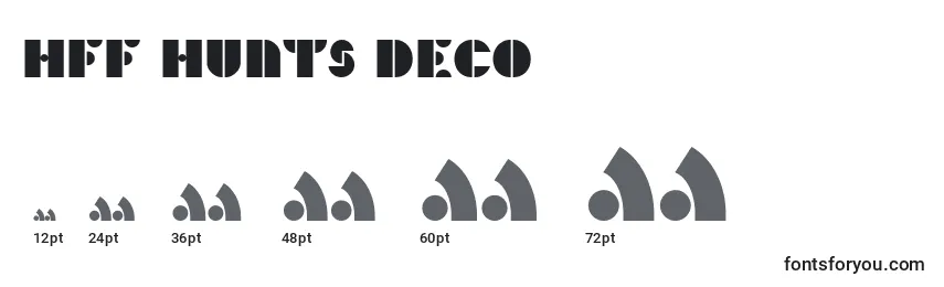 HFF Hunts Deco (129564) Font Sizes