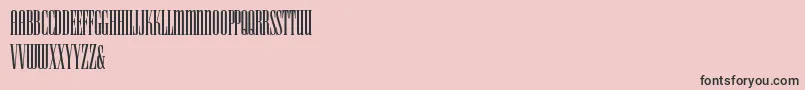 HFF Iconic Ionic-Schriftart – Schwarze Schriften auf rosa Hintergrund