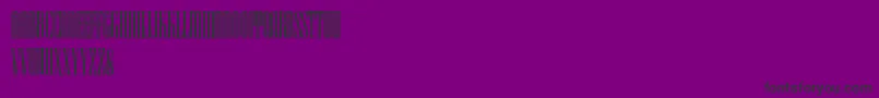 HFF Iconic Ionic-Schriftart – Schwarze Schriften auf violettem Hintergrund
