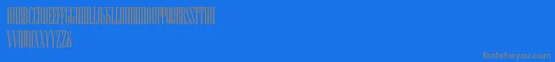 Fonte HFF Iconic Ionic – fontes cinzas em um fundo azul