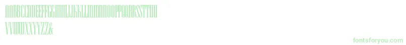 HFF Iconic Ionic-Schriftart – Grüne Schriften auf weißem Hintergrund