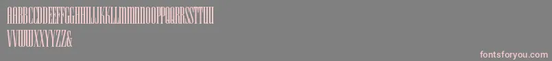 HFF Iconic Ionic-Schriftart – Rosa Schriften auf grauem Hintergrund