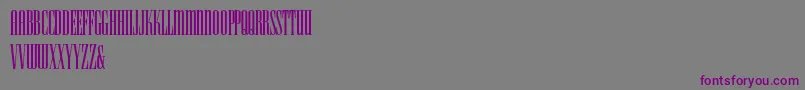 HFF Iconic Ionic-Schriftart – Violette Schriften auf grauem Hintergrund