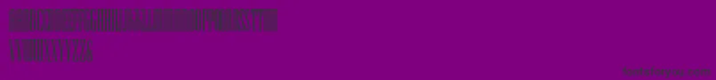 フォントHFF Iconic Ionic – 紫の背景に黒い文字