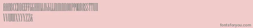Fonte HFF Iconic Ionic – fontes cinzas em um fundo rosa