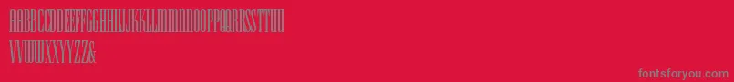 Шрифт HFF Iconic Ionic – серые шрифты на красном фоне