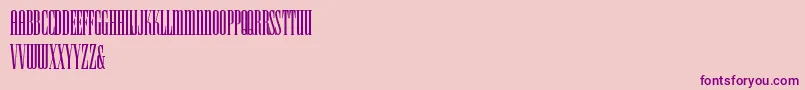 Fonte HFF Iconic Ionic – fontes roxas em um fundo rosa