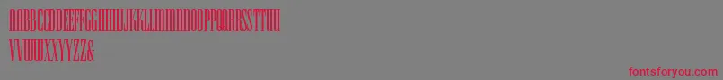 フォントHFF Iconic Ionic – 赤い文字の灰色の背景