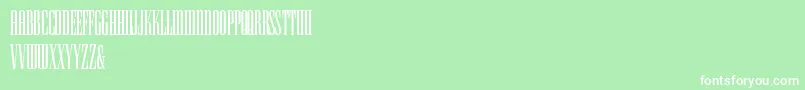 Czcionka HFF Iconic Ionic – białe czcionki na zielonym tle