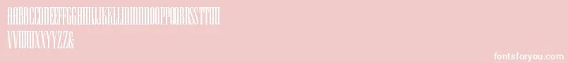 Шрифт HFF Iconic Ionic – белые шрифты на розовом фоне