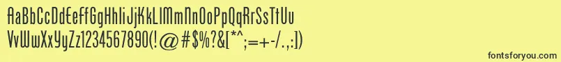 Cgphenixamerican Font – Black Fonts on Yellow Background