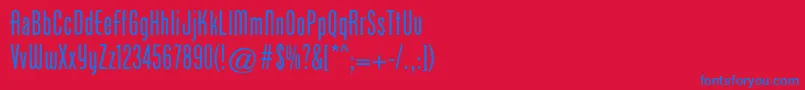Cgphenixamerican Font – Blue Fonts on Red Background