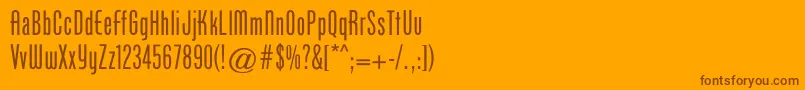Cgphenixamerican Font – Brown Fonts on Orange Background