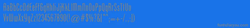 Cgphenixamerican Font – Gray Fonts on Blue Background