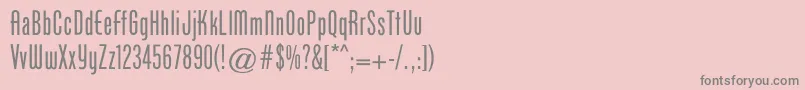 Cgphenixamerican Font – Gray Fonts on Pink Background
