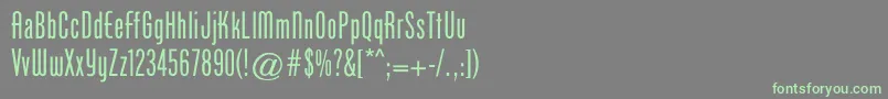 Cgphenixamerican Font – Green Fonts on Gray Background