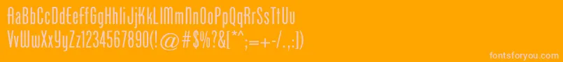 Cgphenixamerican Font – Pink Fonts on Orange Background