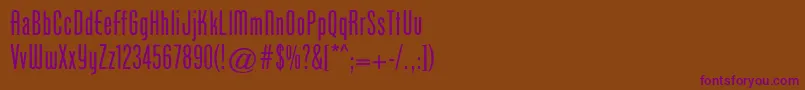 Cgphenixamerican Font – Purple Fonts on Brown Background