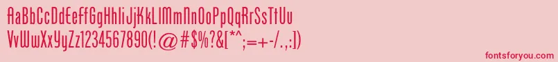 Cgphenixamerican Font – Red Fonts on Pink Background