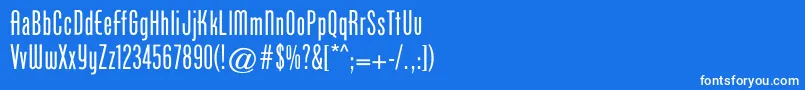 Cgphenixamerican-fontti – valkoiset fontit sinisellä taustalla