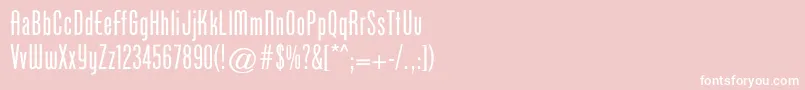 Cgphenixamerican Font – White Fonts on Pink Background