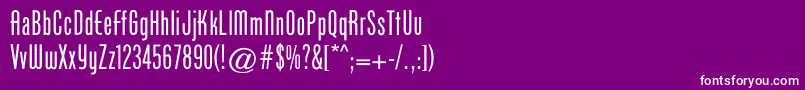 Cgphenixamerican Font – White Fonts on Purple Background