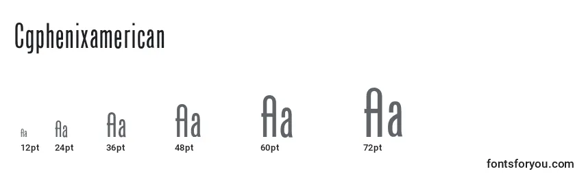 Cgphenixamerican Font Sizes
