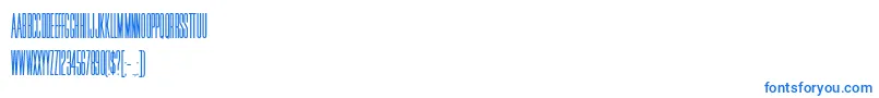 HFF Jammed Pack Font – Blue Fonts on White Background