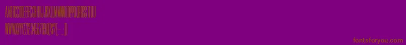 HFF Jammed Pack-fontti – ruskeat fontit violetilla taustalla