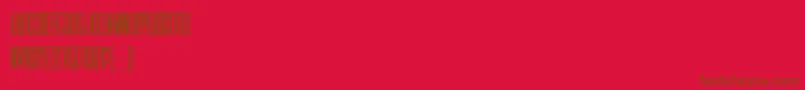 HFF Jammed Pack-fontti – ruskeat fontit punaisella taustalla