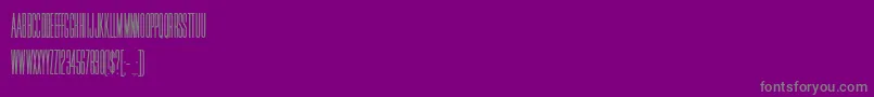 HFF Jammed Pack Font – Gray Fonts on Purple Background