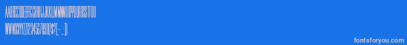 HFF Jammed Pack Font – Pink Fonts on Blue Background