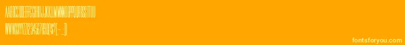 Weitere Informationen zur HFF Jammed Pack-Schriftart HFF Jammed Pack-Schriftart – Gelbe Schriften auf orangefarbenem Hintergrund