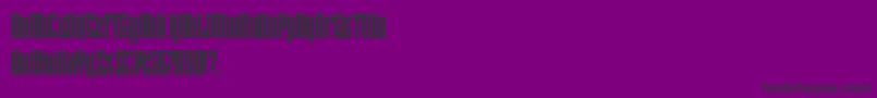 Шрифт HFF Lasdof Twunyliven – чёрные шрифты на фиолетовом фоне