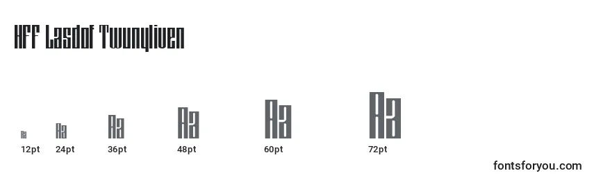 Размеры шрифта HFF Lasdof Twunyliven (129574)