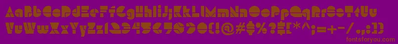 HFF Modern Strand Font – Brown Fonts on Purple Background